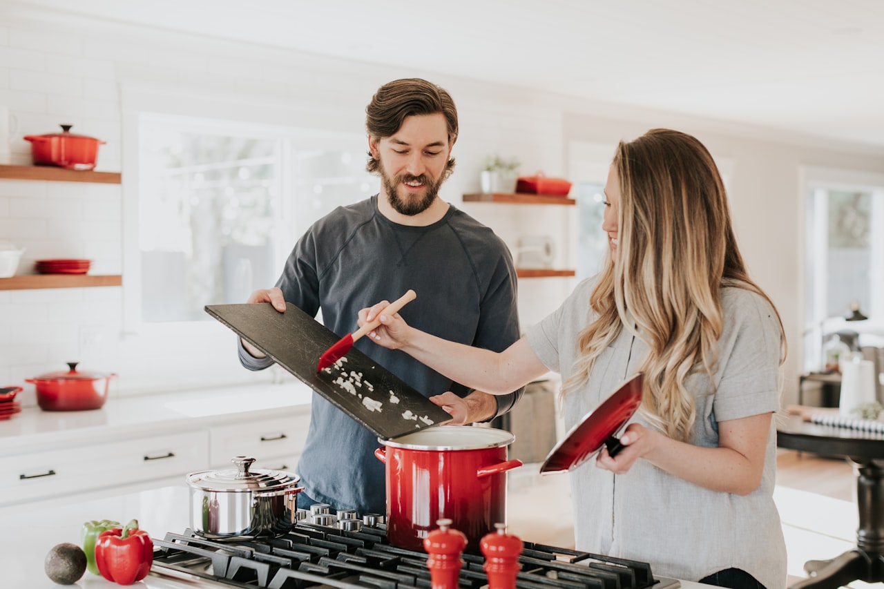 A franchisee and client at handover